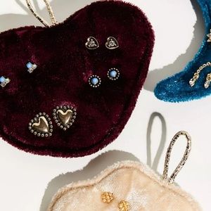 Free People Velvet Stud Earring Set